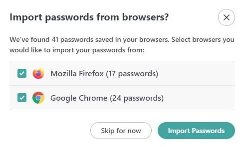 import passwords