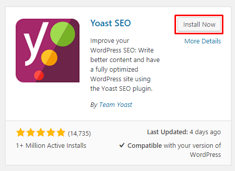 install yoast seo plugin