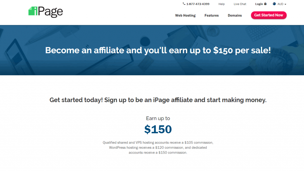 iPage web hosting affiliate program