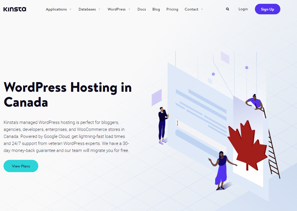 Best WordPress & Web Hosting in Canada: kinsta canada