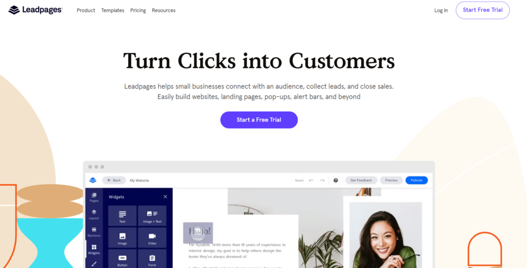 leadpages homepage