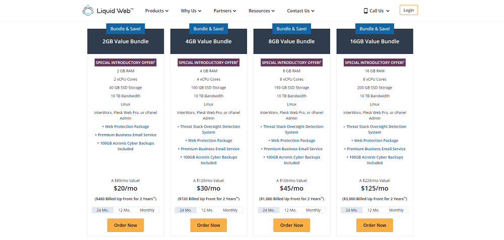 liquid web cloud based vps value bundles