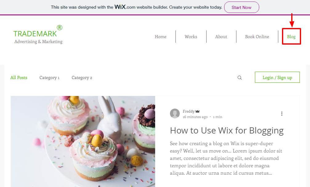 live wix blog