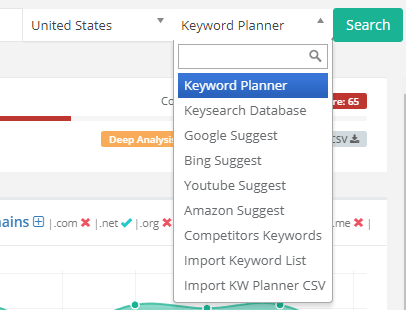 KeySearch Data Sources