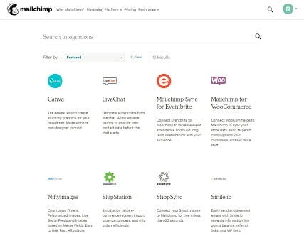 mailchimp integrations