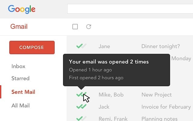 mailtrack chrome extension