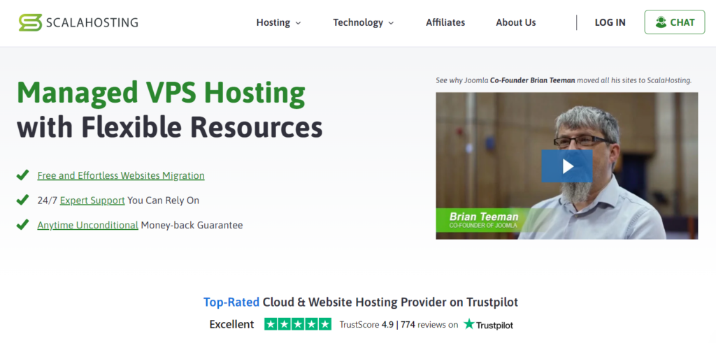 managed vps scala hosting