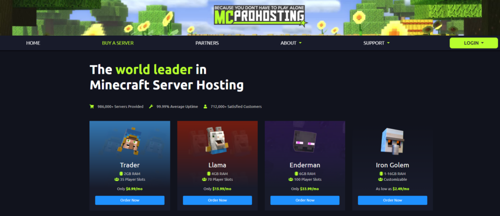 mcprohosting homepage