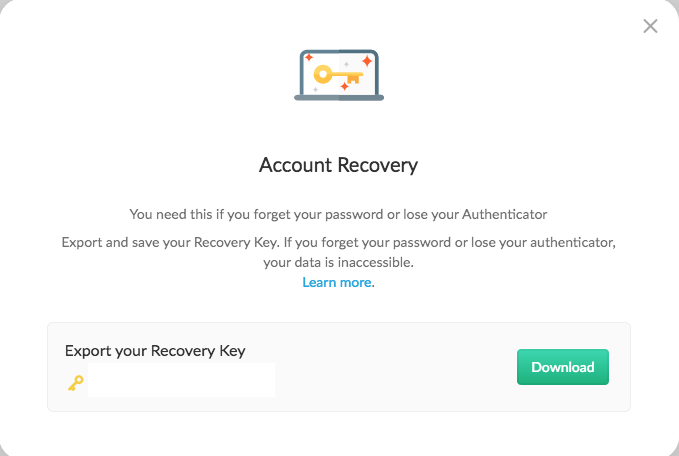 mega nz account recovery key