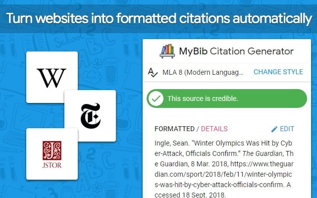 mybib chrome extension