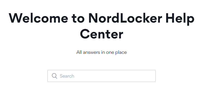 nordlocker help center