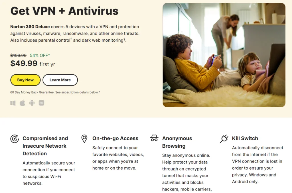 norton360 antivirus and vpn