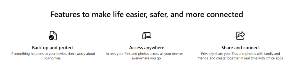 onedrive features