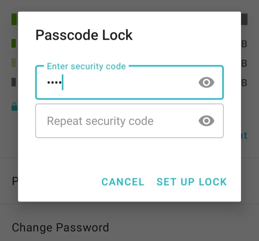 passcode lock