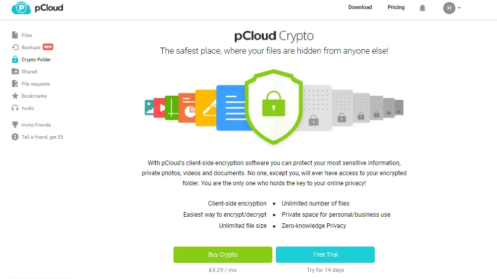 pcloud crypto zero knowledge end to end encryption