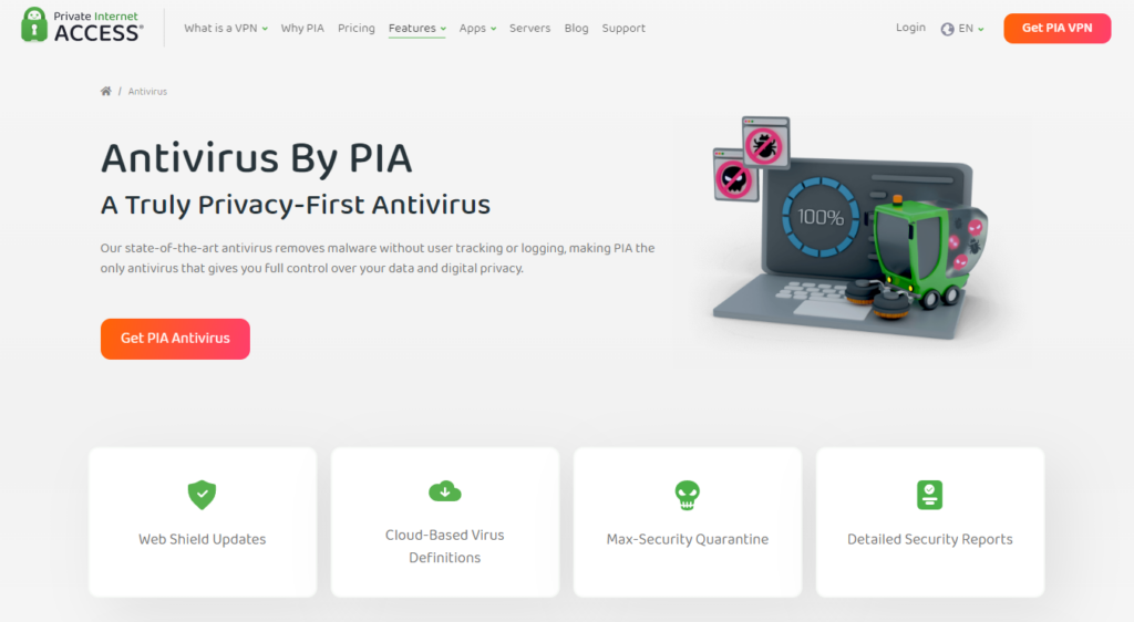 PIA antivirus