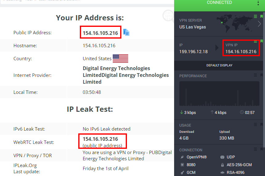 pia dns leak test