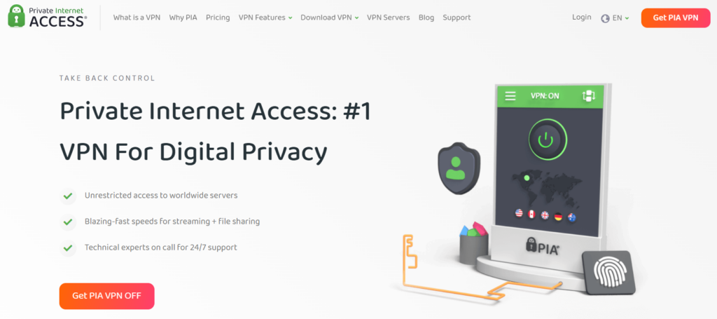 private internet access homepage
