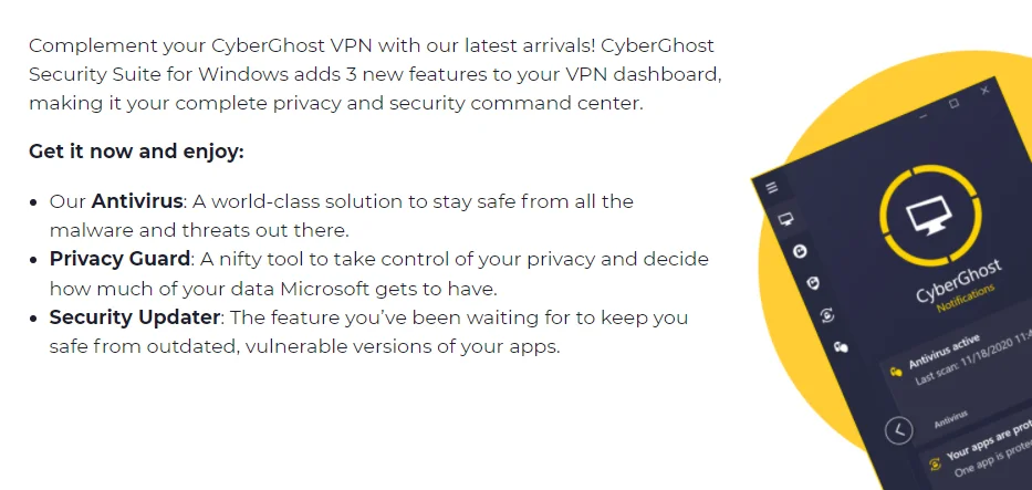 cyberghost security suite