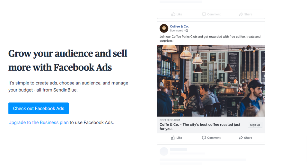 sendinblue facebook ads marketing