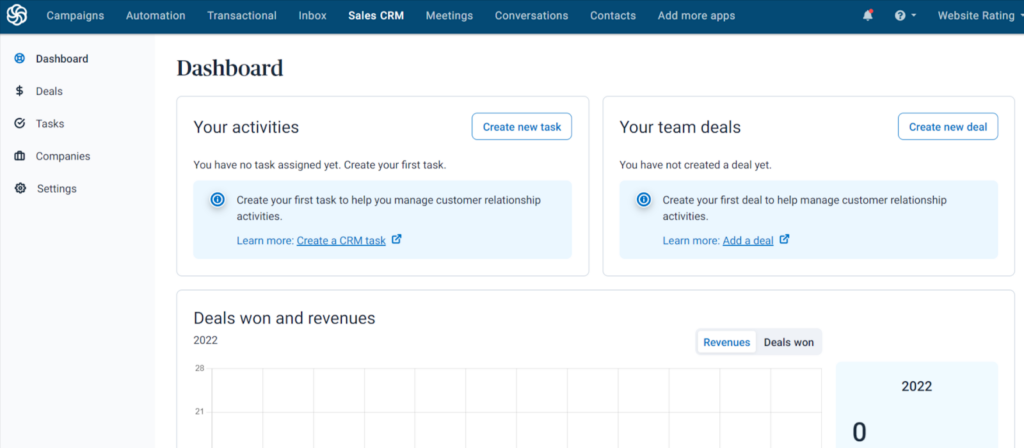 sendinblue sales crm