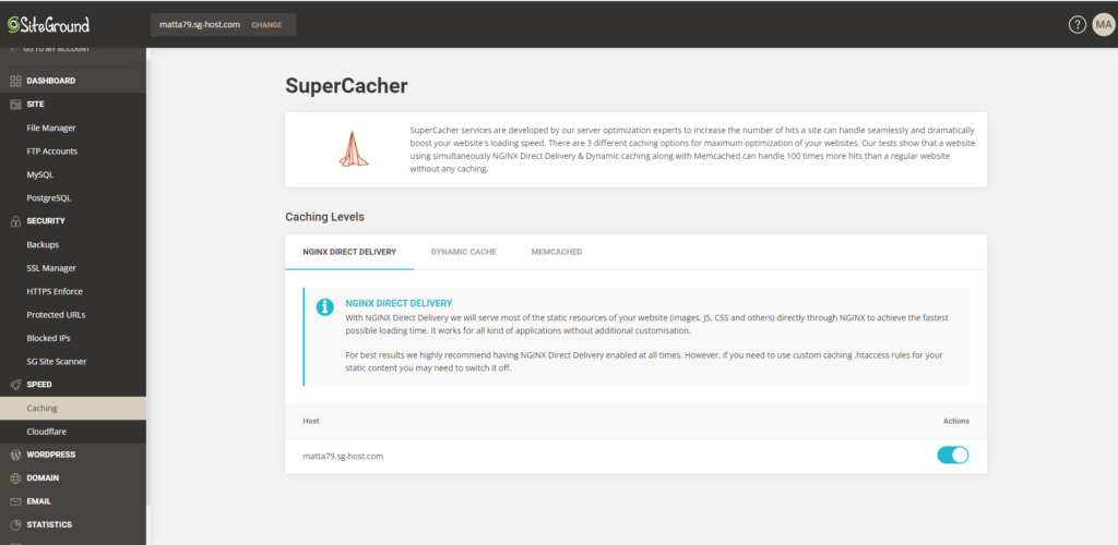 siteground supercacher