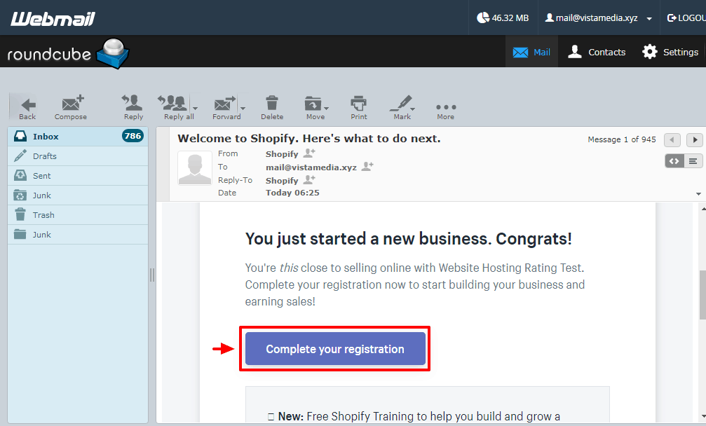 shopify confirmation email