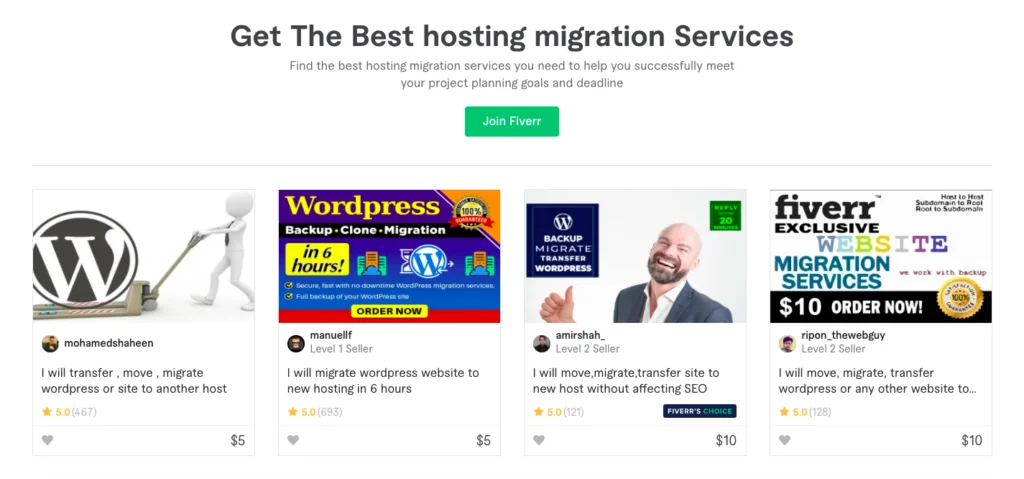 site migration freelancer
