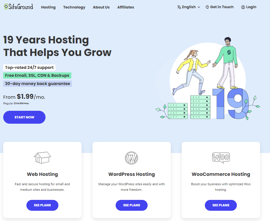 best and worst web hosting options in australia: siteground