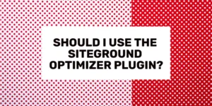 Should I Use the SiteGround Optimizer Plugin?