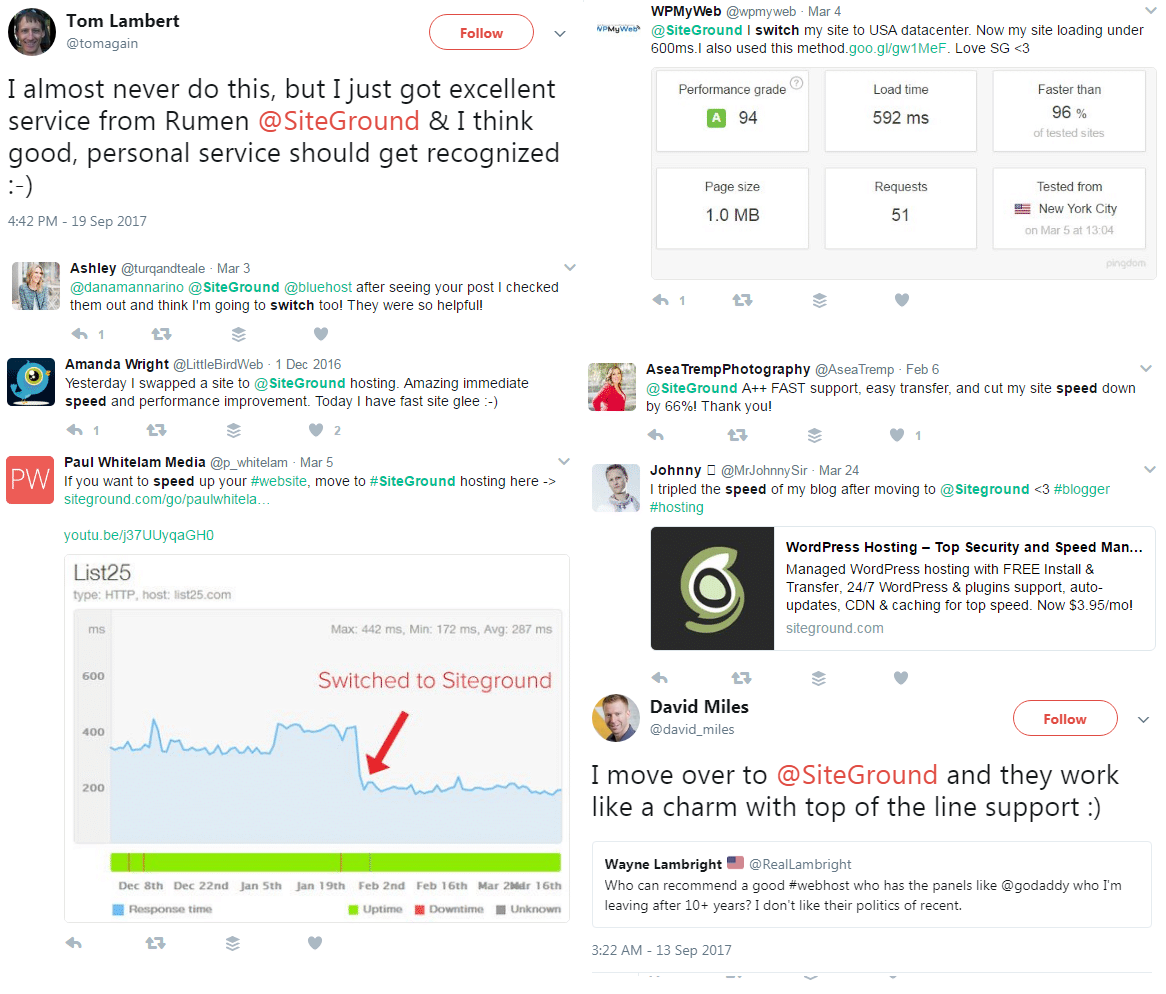 siteground reviews on twitter