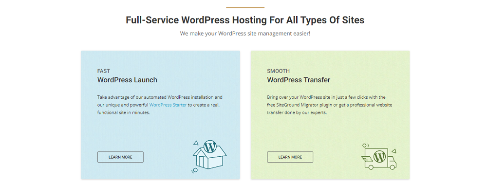 siteground wordpress hosting