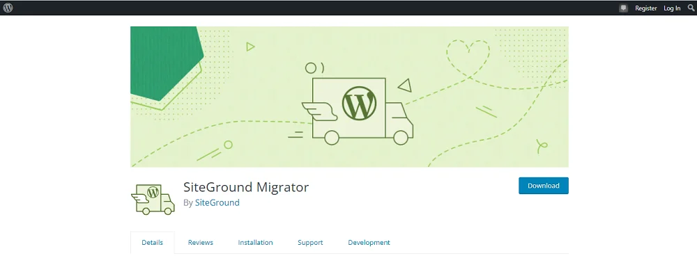 siteground wordpress migrator plugin
