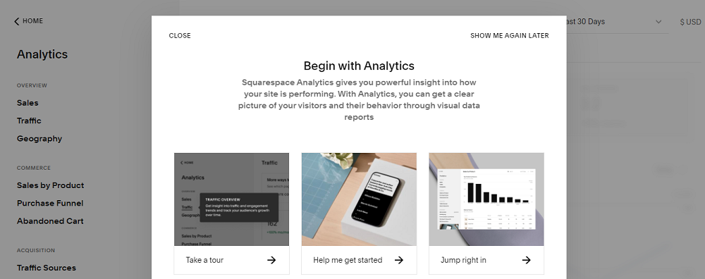 squarespace analytics