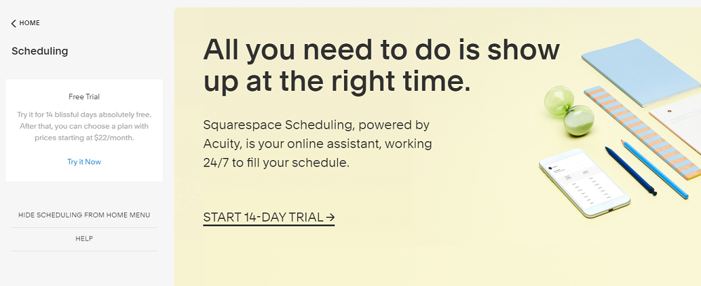 squarespace scheduling