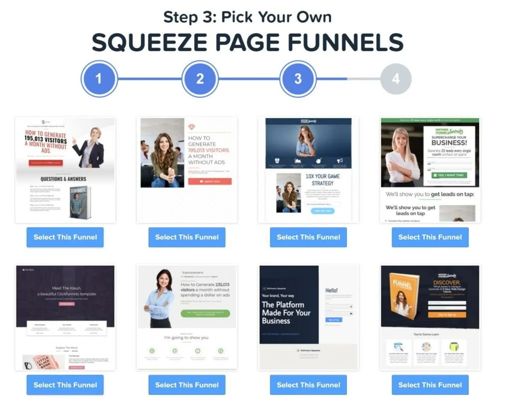 squeeze page templates