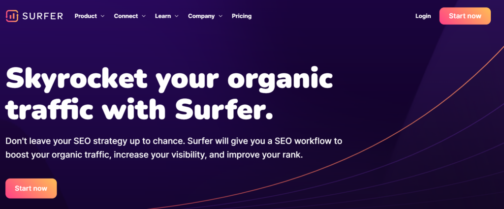 surferseo homepage