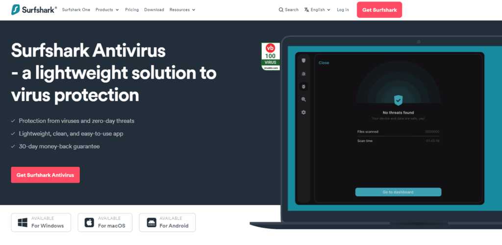 surfshark vpn antivirus