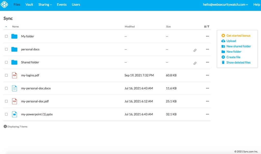 sync dashboard