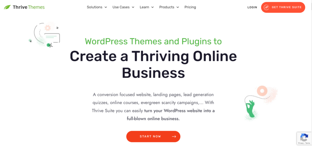 thrive themes homepage