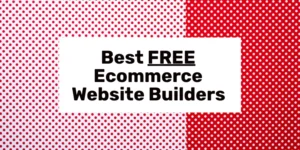 best free ecommerce website buiders 2024