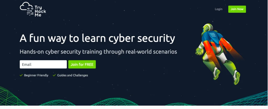 tryhackme cybersecurity course