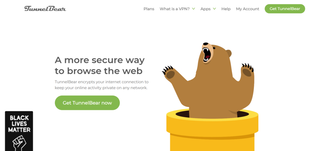 tunnel bear homepage