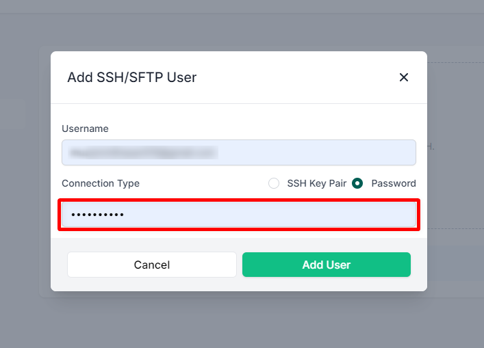 add ssh password