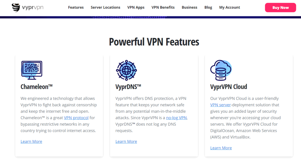 vyprvpn features