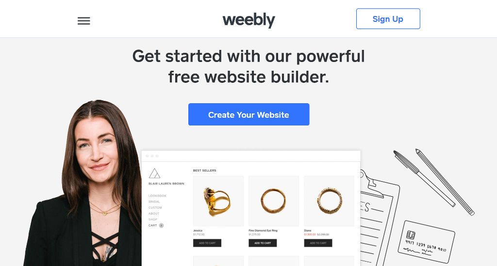 weebly homepage