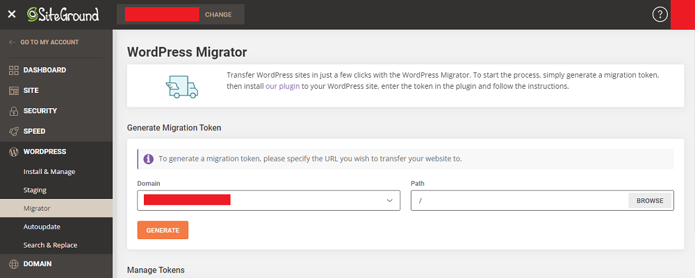 wordpress migrator