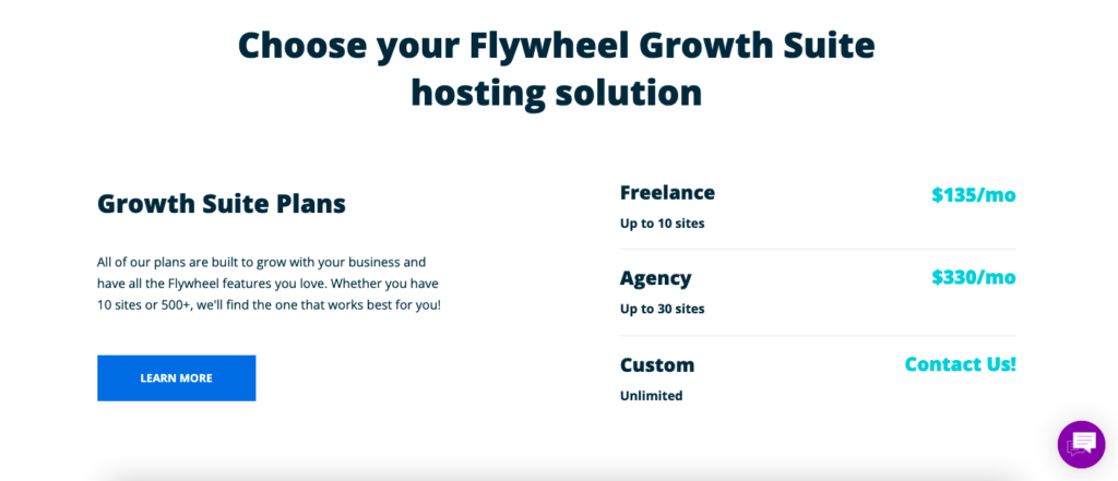 wp engine flywheel pricing