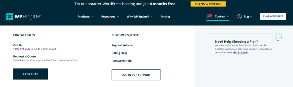 wp engine support