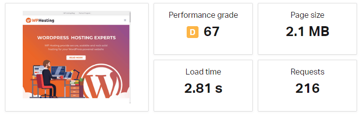 wp hosting australia speed test